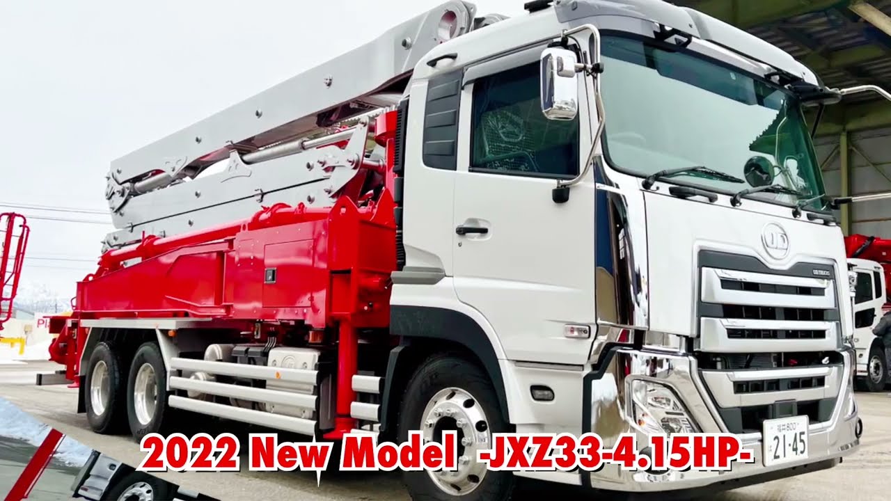 JUNJIN JAPAN】JXZ33-4.15HP 全旋回33mブーム・420PS - YouTube