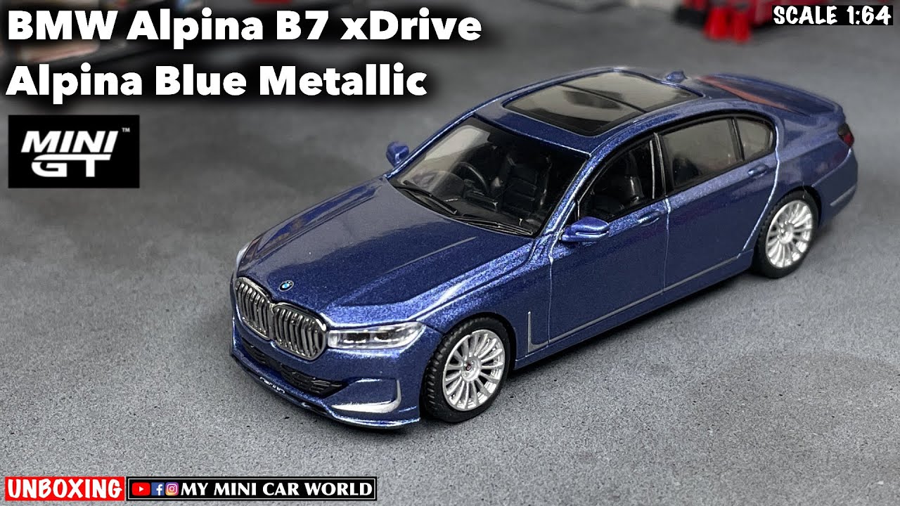 MY MINI CAR WORLD』UNBOXING MINI GT 1/64 BMW Alpina B7 xDrive