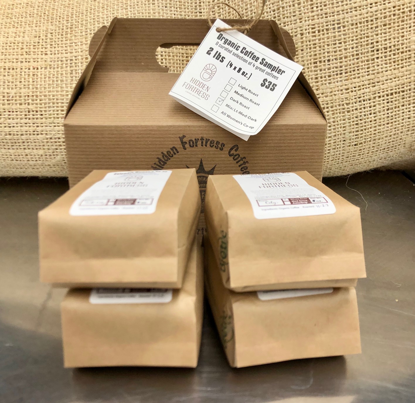 2 Pound Coffee Sampler Pack | Hidden Fortress Coffee Roasting
