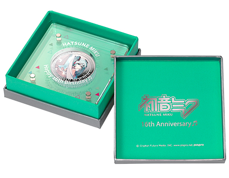 初音ミク Happy 16th Birthday 公式カラー金貨・銀貨／プレミアム