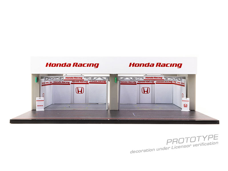 T64D-TL001-HONDA 1/64 Pit Garage Diorama Honda Racing | LINE UP