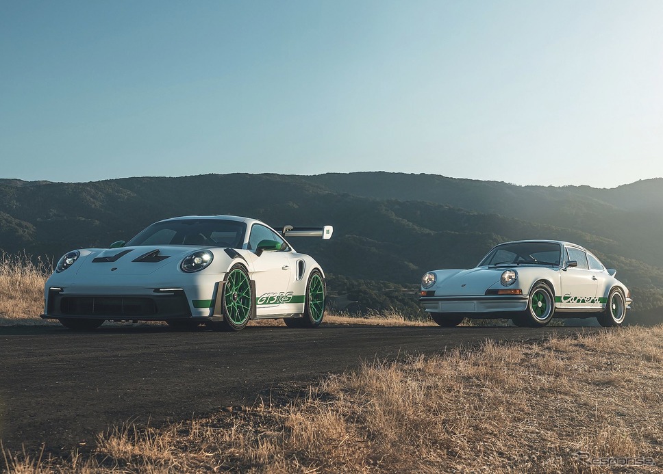 ポルシェ 911『GT3 RS』新型、名車「カレラRS 2.7」をオマージュ…新