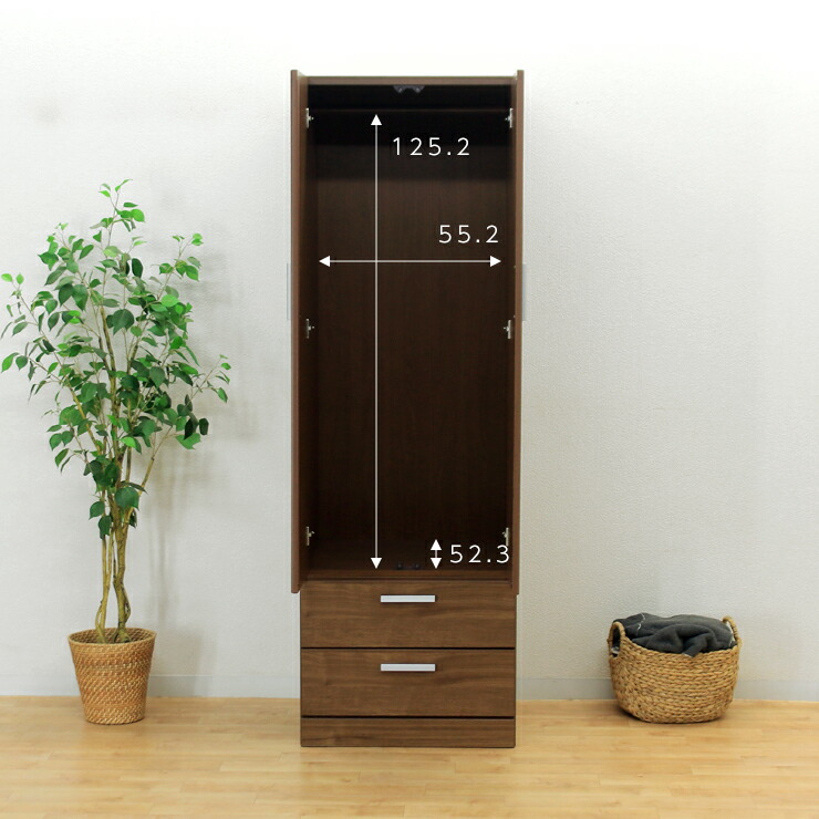 楽天市場】ワードローブ クローゼット 洋服タンス 完成品 幅60cm