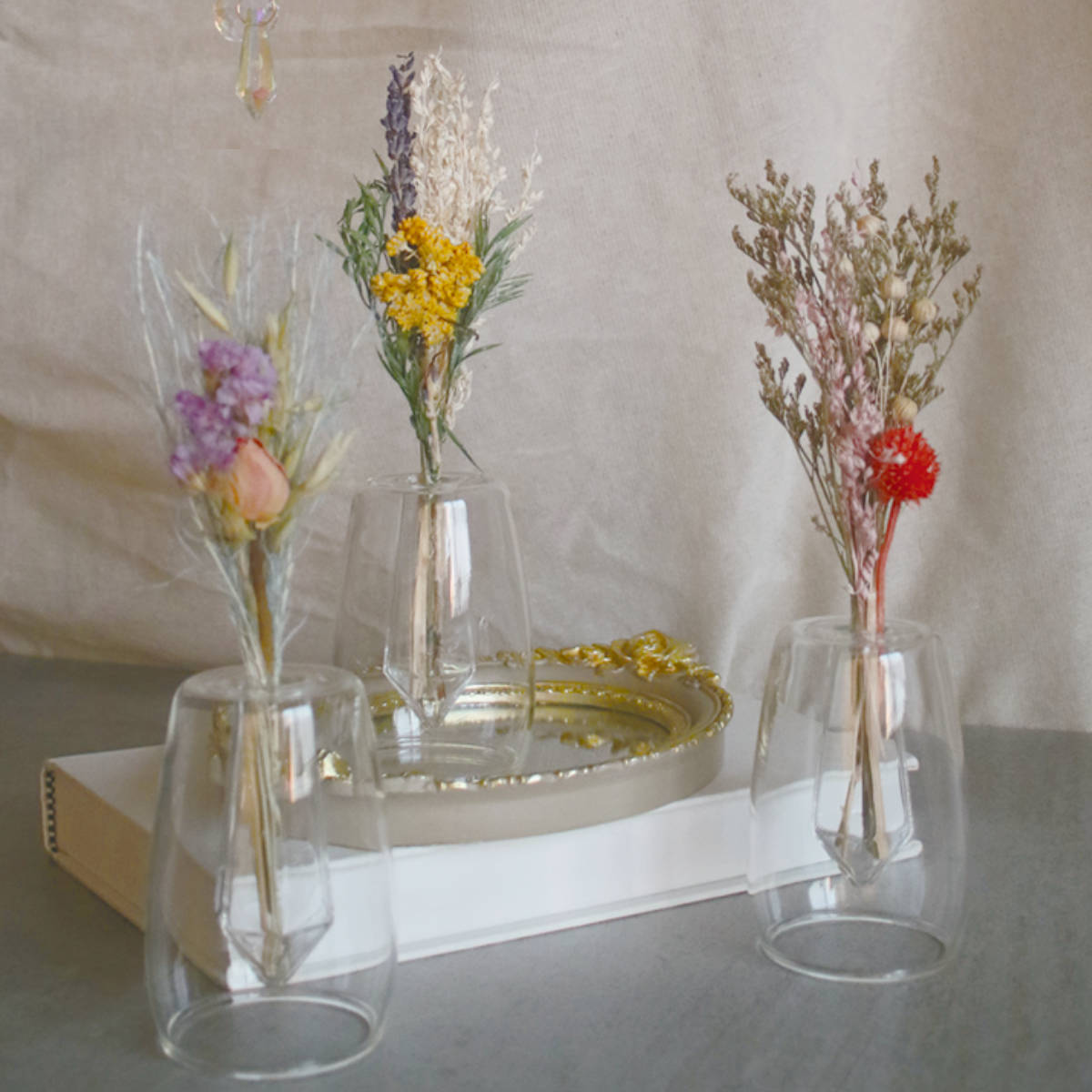 楽天市場】ドライフラワー Into The 2way Vase 花瓶付き （ ブーケ