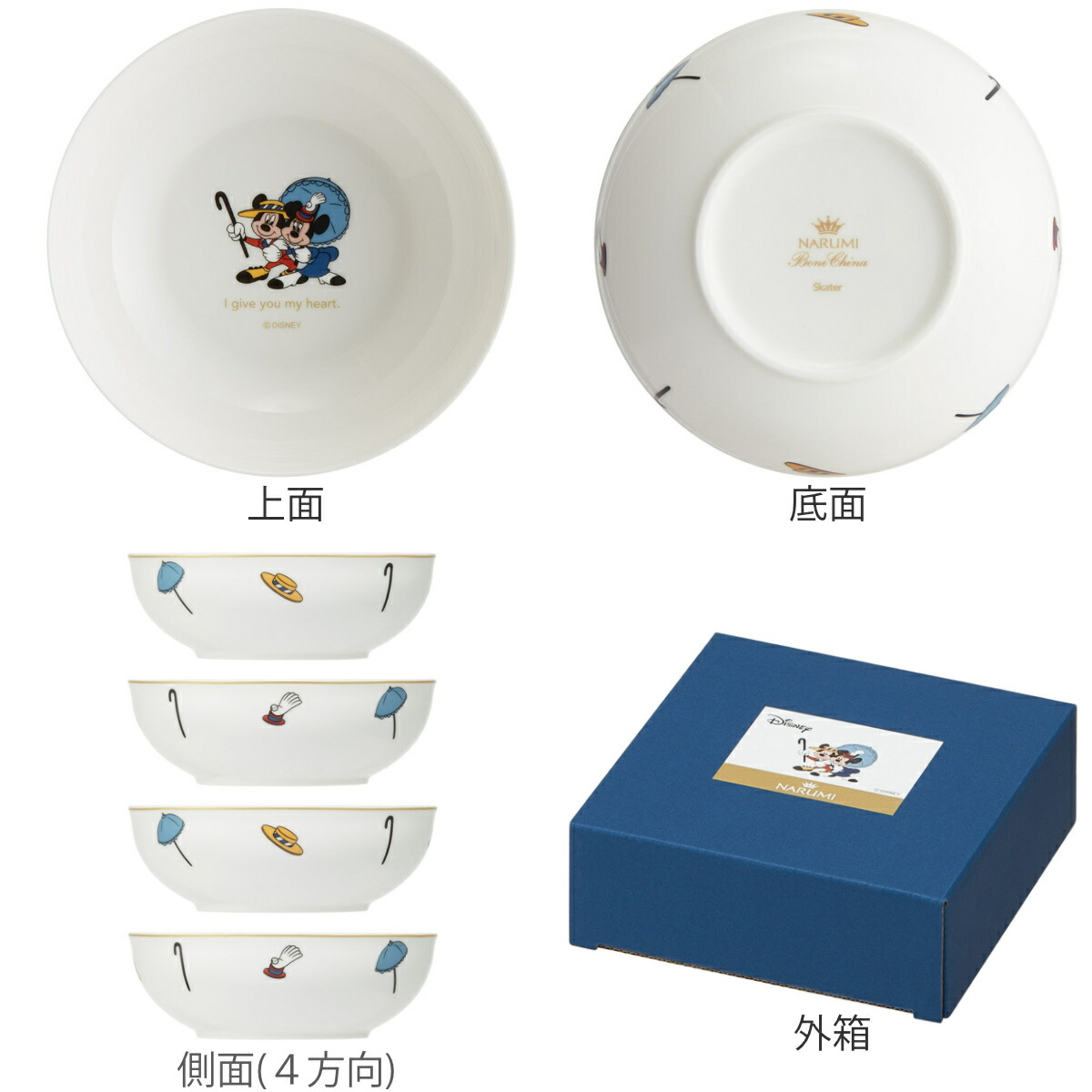 楽天市場】ボウル フルーツ皿 ミッキー＆ミニー （ 電子レンジ対応 食