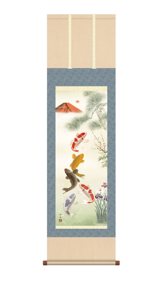 楽天市場】掛け軸 掛軸 開運画 縁起画 龍虎吉祥之図 りゅうこきっ
