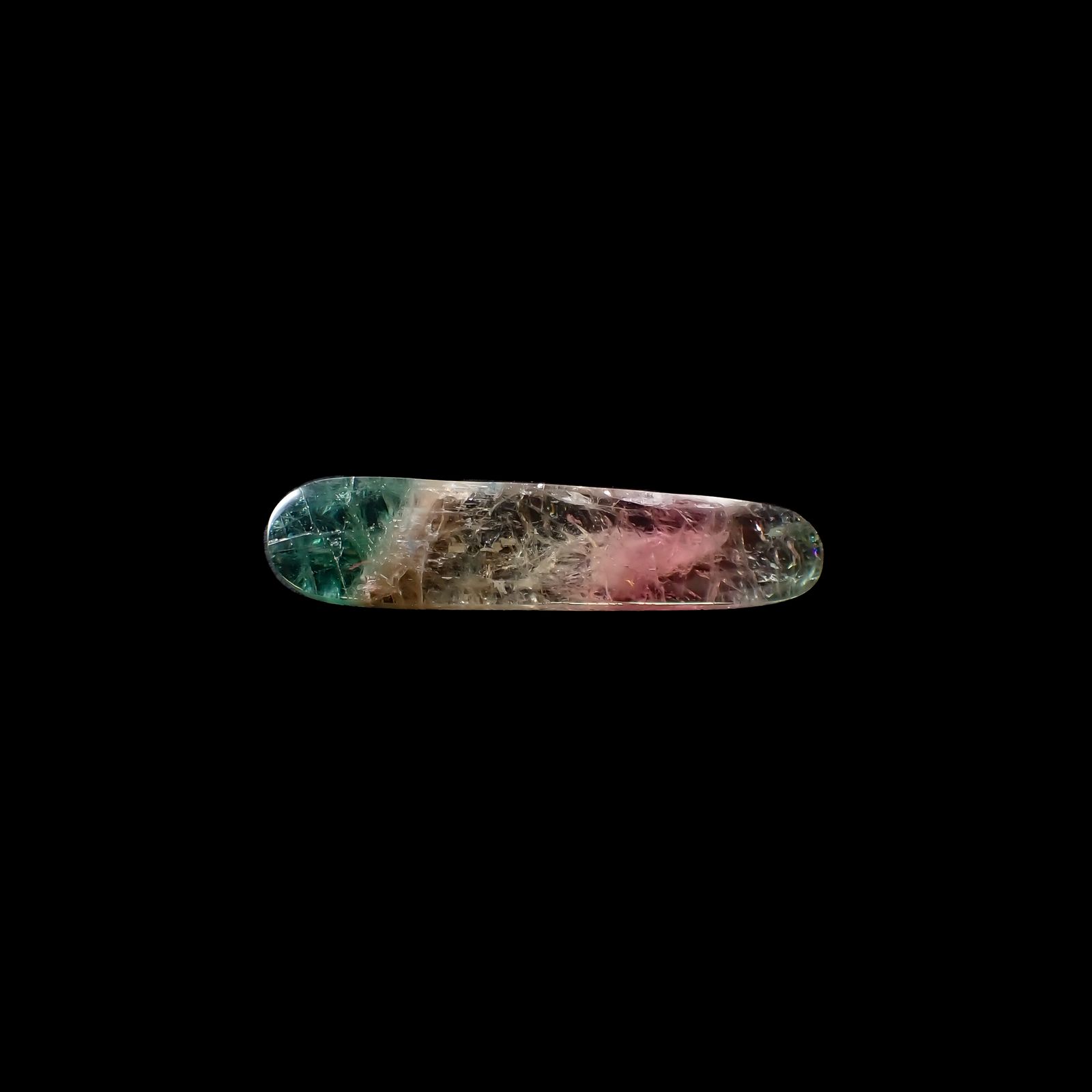 ウォーターメロントルマリンインクォーツ ブラジル産 14.16ct / 38.6x8