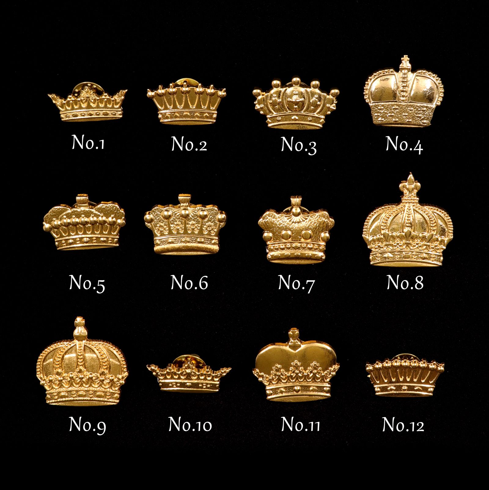 フレンチヴィンテージクラウンピンズ│French vintage crown pins