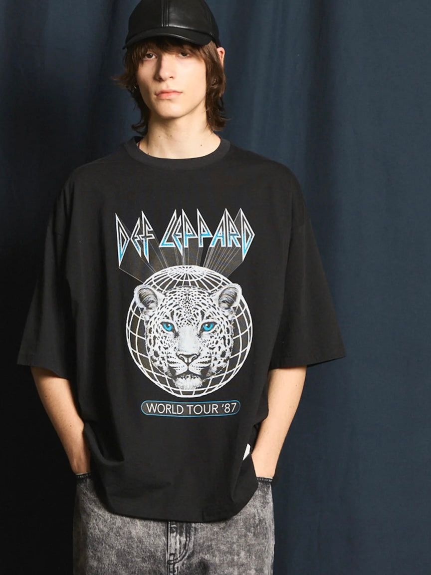 MA LABEL BY MAISON SPECIAL - デフ レパード オーバーサイズ Tシャツ