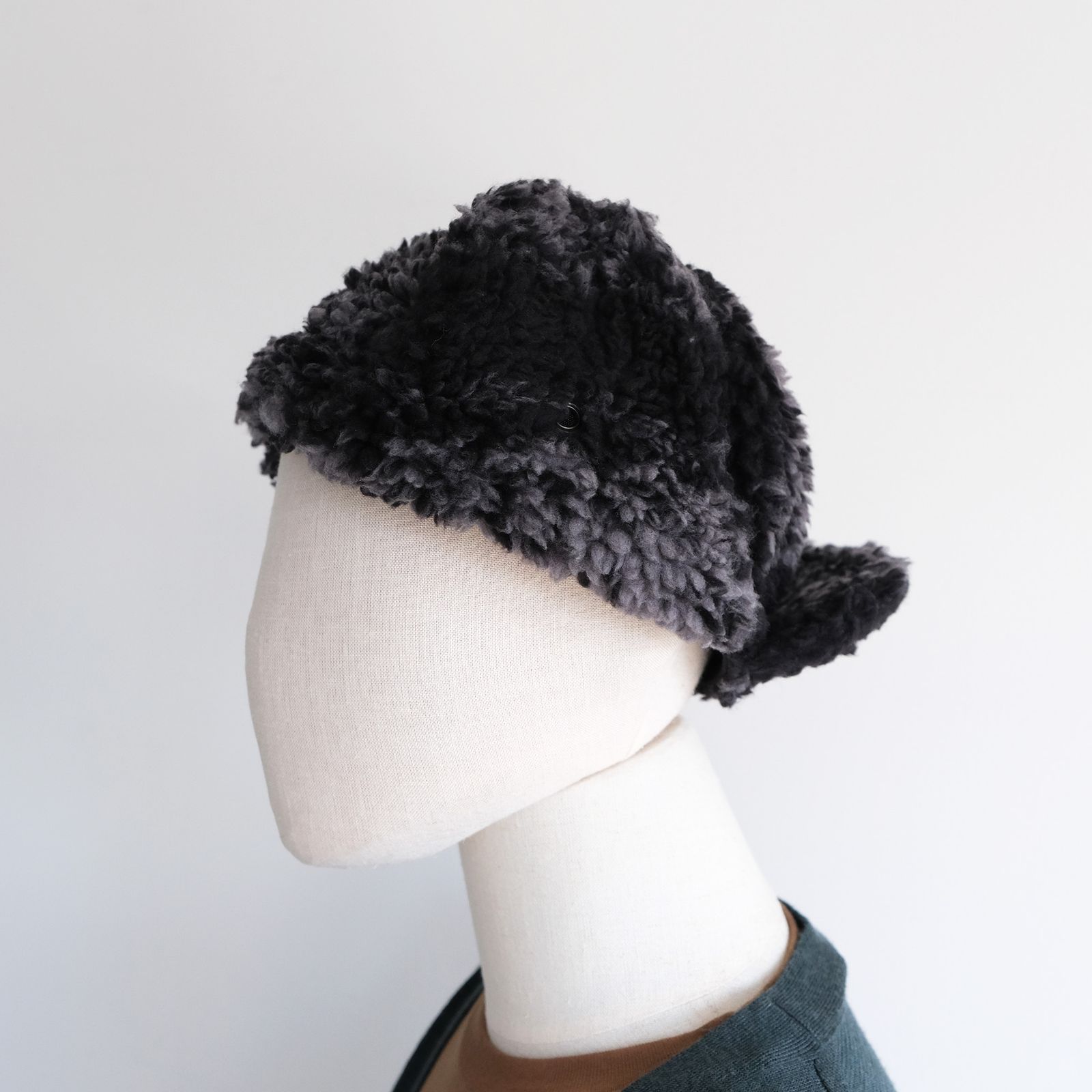NOMARHYTHM TEXTILE - DYG Sherpa Flight Cap -キャップ-（Black