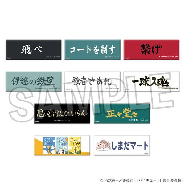 ハイキュー!! トレーディングロング缶バッジ 横断幕BOX 10個入BOX