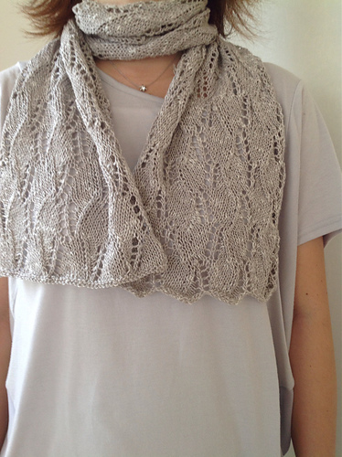 Ravelry: p.06 Stole of watermark 透かし模様のストール pattern by