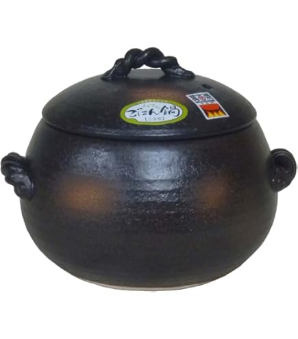 Amazon｜三鈴陶器 ごはん鍋 ご飯土鍋 3合炊き 四日市 万古焼｜土鍋