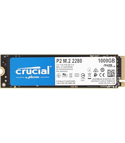 Amazon | Crucial 3D NAND NVMe PCIe M.2 SSD Up to 2400MB/s