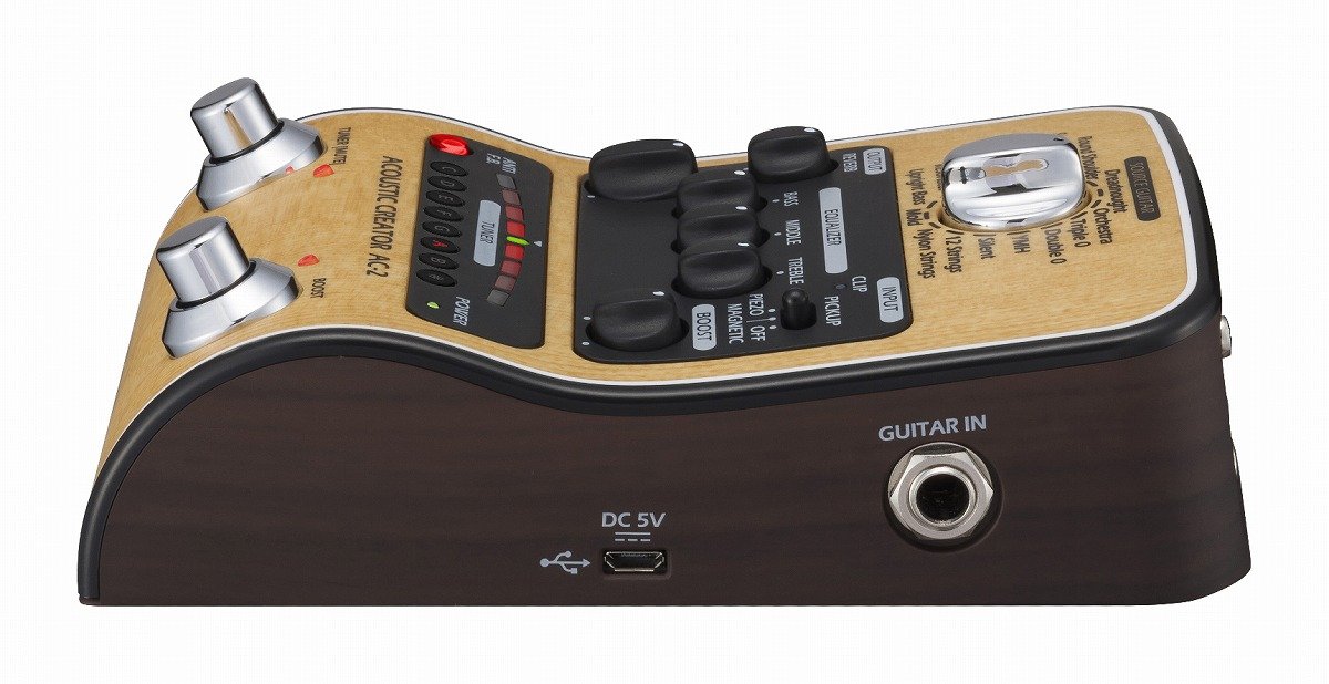ZOOM AC-2 Acoustic Creator - チューナー／DI機能付きのコンパクトな