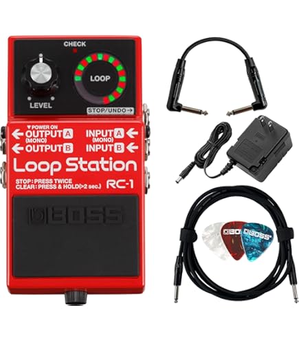 Amazon.com: Boss RC-5 Loop Station Bundle with Gearlux Power