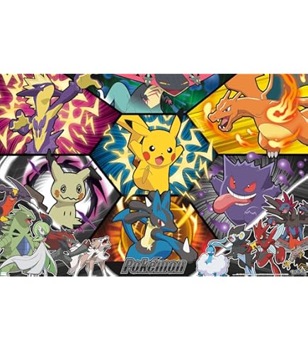 Amazon.com: Pokémon: Battle Art - Group Wall Poster, 34L
