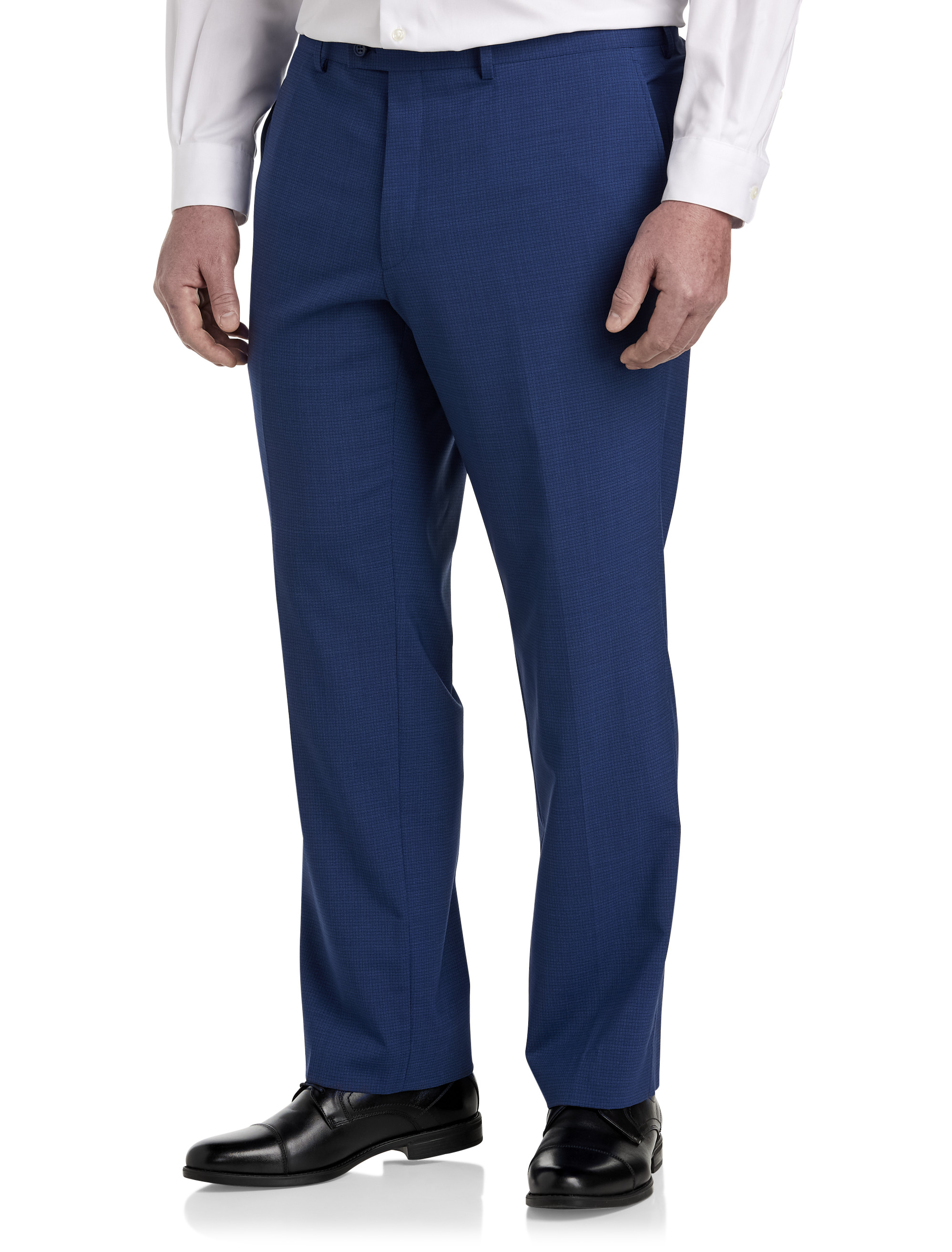 Big + Tall | JV Reflex Mini Check Suit Pants | DXL