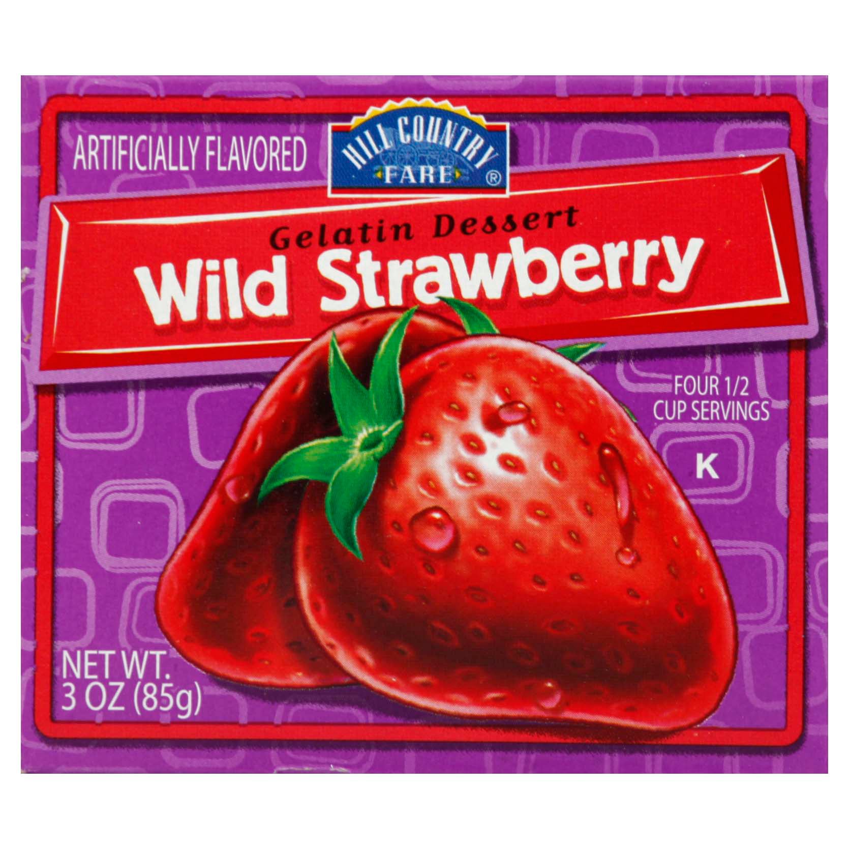 Hill Country Fare Wild Strawberry Gelatin Dessert Mix - Shop