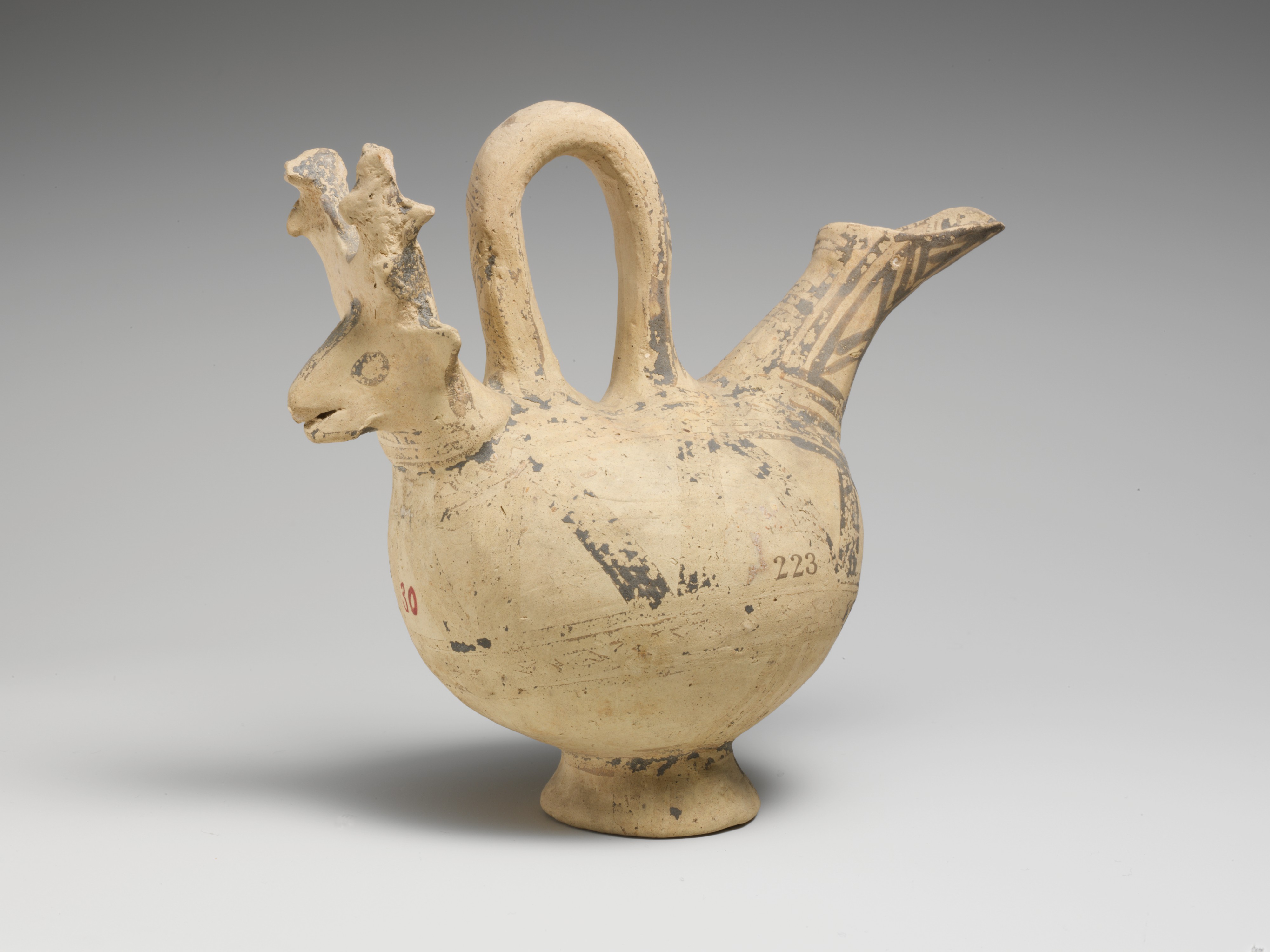 Terracotta zoomorphic askos (vessel) - Cypriot - Middle Cypriot