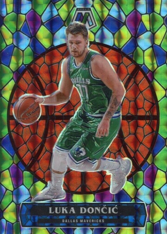 Luka Doncic 2020 Mosaic #9 Stained Glass /(SSP) Price Guide
