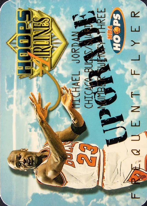 Michael Jordan 1997 Hoops #4 Frequent Flyer Club - Upgrade Price