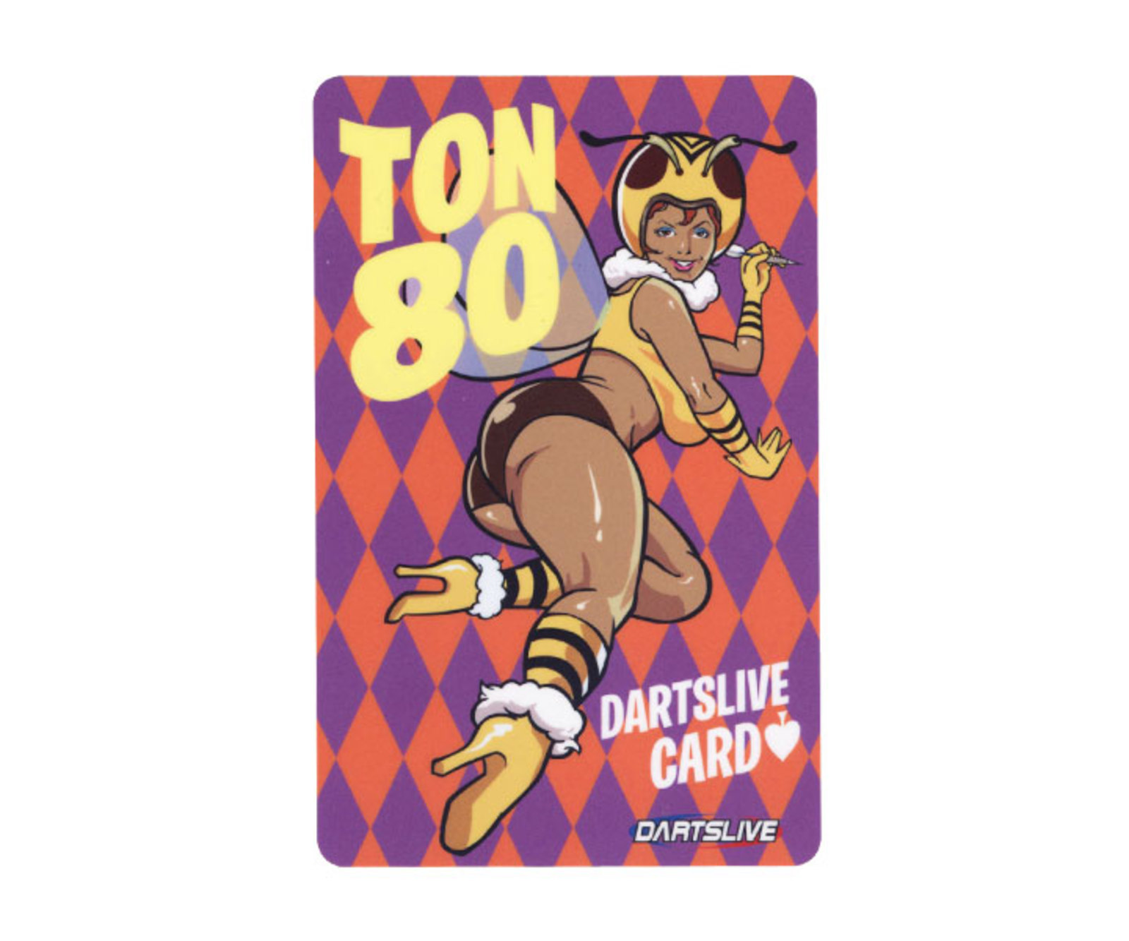 ダーツゲームカード【ダーツライブ】NO.1387 TON80｜ダーツ用品は