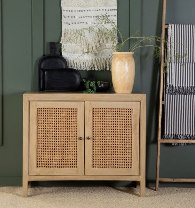 Coaster Living Room Zamora 2-door Wood Accent Cabinet With Woven