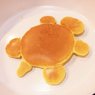 朝食が楽しくなる⭐かめさんのホットケーキ by mew⁂mam 【クックパッド