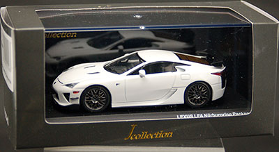 Jコレクション 1/43 ホワイト/ホイール：ブラッククローム レクサス
