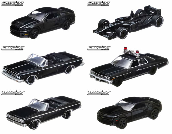 イデア GREENLIGHT ミニカー 1/64 Black Bandit - シリーズ8 6種セット