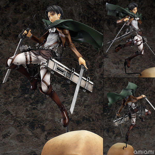 中古】(本体A-/箱B)進撃の巨人 リヴァイ 1/8 完成品フィギュア