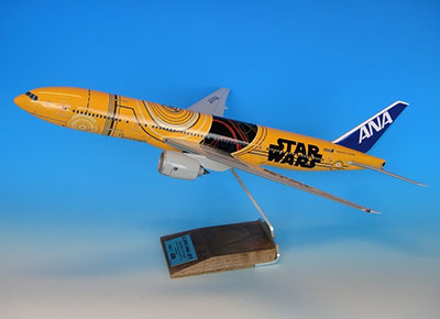 1/100 777-200ER JA743A C-3PO ANA JETデスクトップモデル 宮沢模型