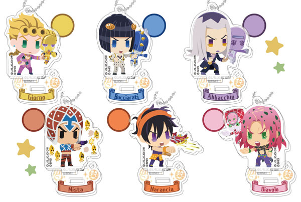 スタンドミニアクリルキーホルダー ジョジョのピタパタポップ 黄金の風