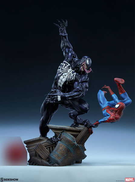 マーベル・コミック』マケット ヴェノムvsスパイダーマン[サイドショウ