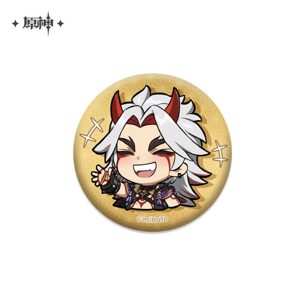 原神 デフォルメスタンプシリーズ パール缶バッジ 荒瀧一斗[miHoYo