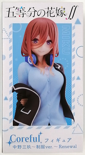 五等分の花嫁∬ Coreful フィギュア 中野三玖～制服ver.～ Renewal