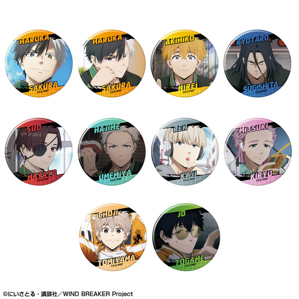 TVアニメ「WIND BREAKER」 トレーディング缶バッジ 10個入りBOX