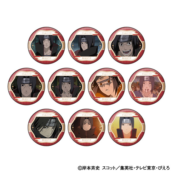 NARUTO-ナルト- 疾風伝 うちはイタチ 顔コレ缶バッジ 10個入りBOX