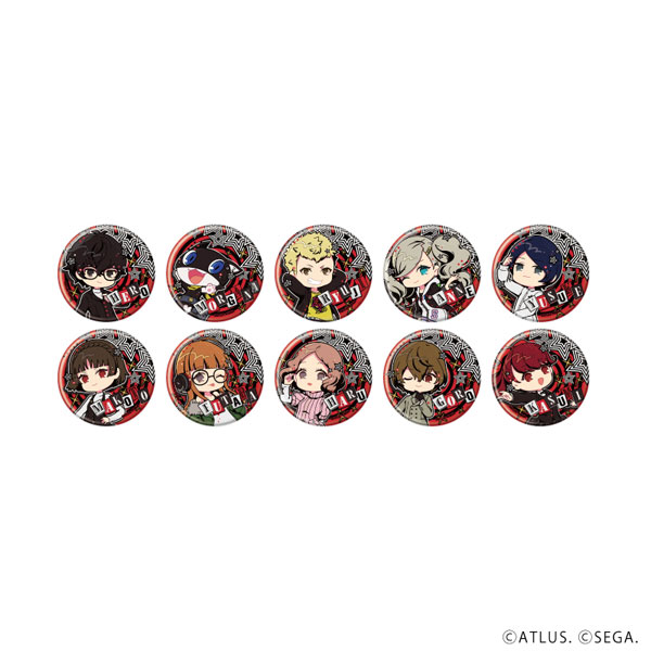 缶バッジ『ペルソナ5 ザ・ロイヤル』04/POP Artイラスト 10個入りBOX