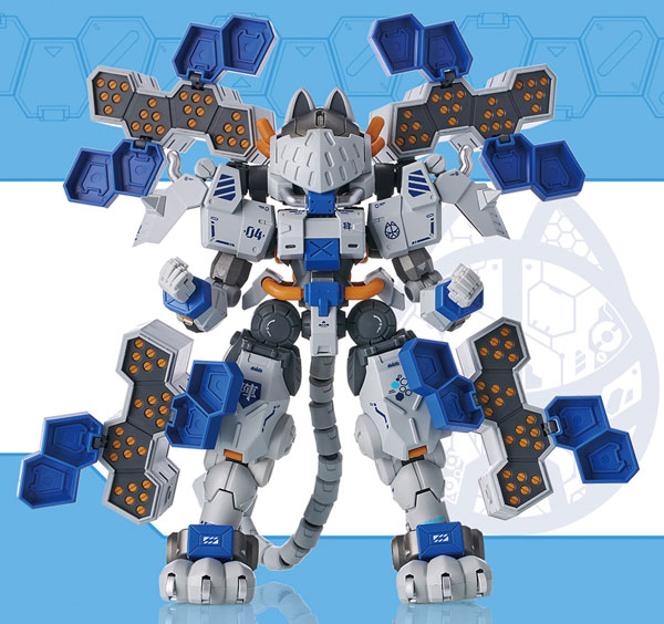 1/60 超高機動装甲・猫忍者 C.A.T-04 超重武装機動兵器 JIN プラモデル