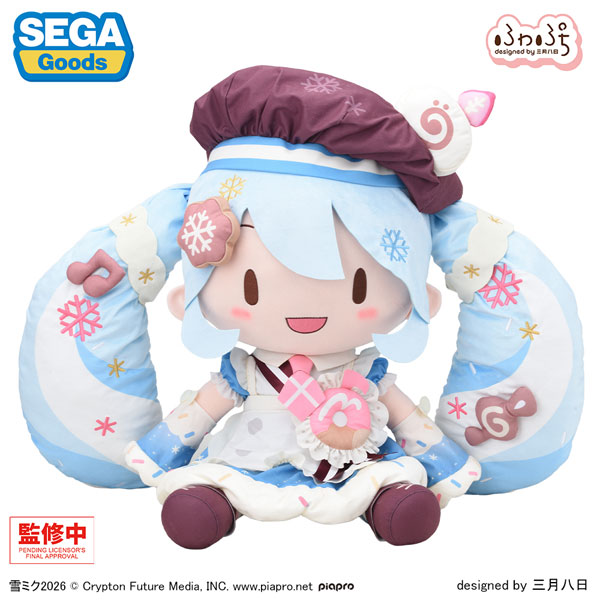 初音ミクシリーズ 雪ミク2026 ふわぷち どでかジャンボぬいぐるみ[セガ