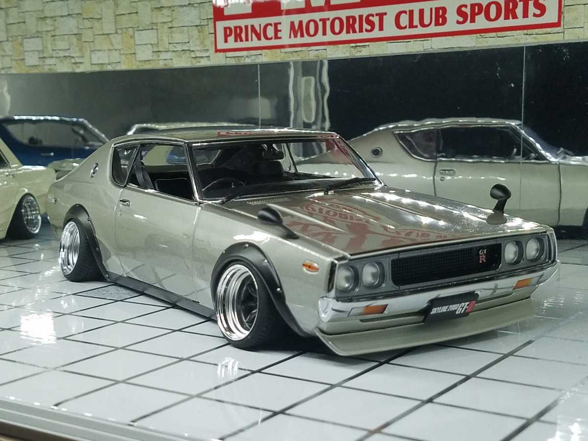 1⁄18ミニカー 京商 ケンメリGTR ロングノーズ ワタナベ深リムカスタム