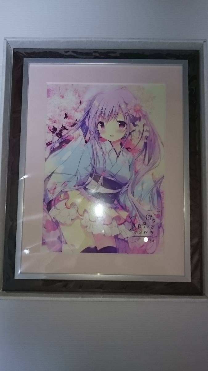 しらたまこ 直筆サイン 複製原画 しらたま FANBOX 継続特典 2025年最新