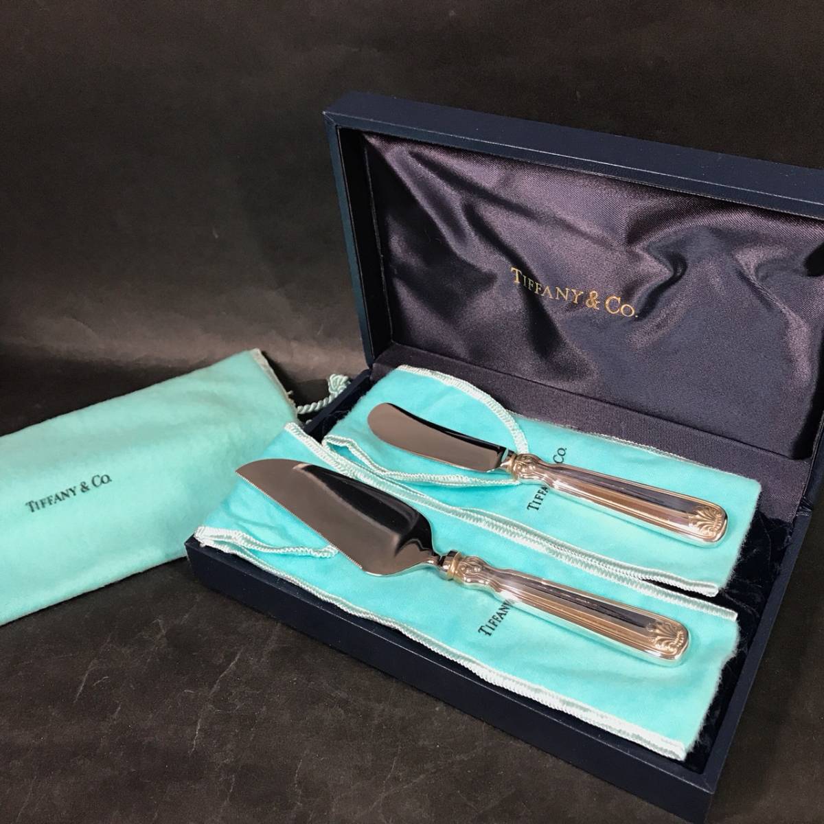 新品】TIFFANY&Co. 「シルバー ケーキサーバー(ケーキナイフ)＆バター