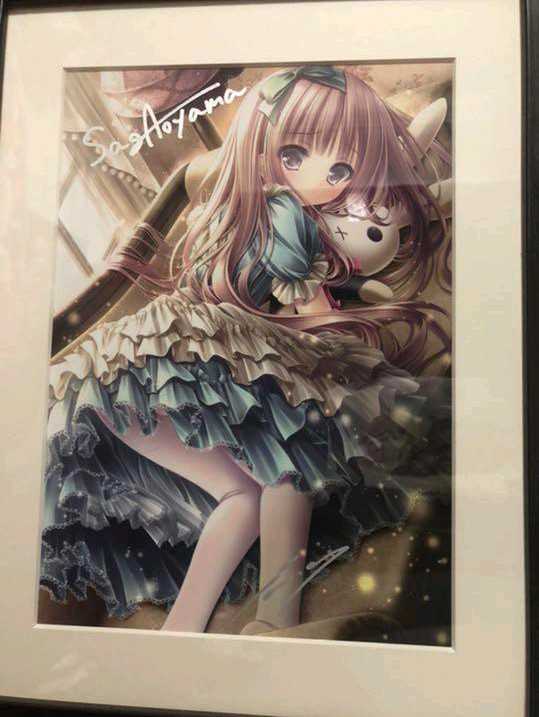 新品】ロウきゅーぶ! てぃんくる 蒼山サグ 直筆サイン入り 複製原画 大