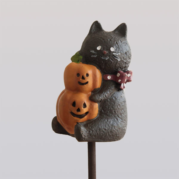 園芸ネット本店｜ハロウィンピック：おばけと黒猫ブーピック 3本セット