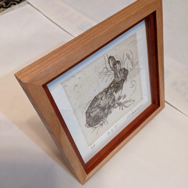銅版画「うさぎ」の通販 by aqua's shop｜ラクマ