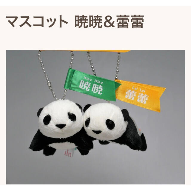 シャオシャオ レイレイ マスコット キーホルダーパンダ 上野動物園