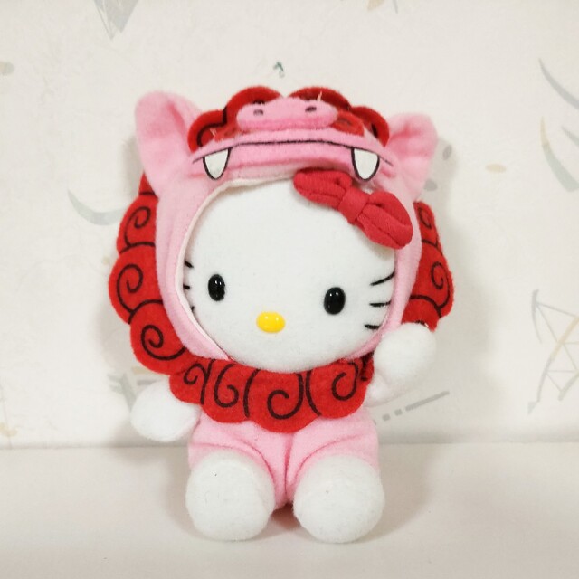 ハローキティ - キティちゃん シーサー ぬいぐるみ ストラップ 沖縄